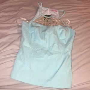 Lilly Pulitzer shirt (pool blue )